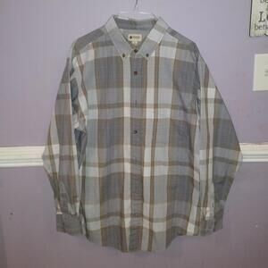 Haggar plaid dress shirt